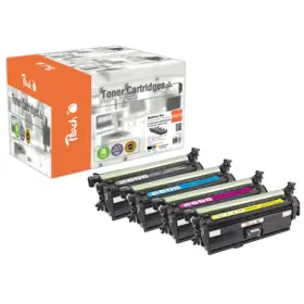 Peach HP 507 A 5 Toner (2*bk, c/m/y) ersetzt HP No. 507A, CE400A*2, CE401A, CE402A, CE403A für z.B. HP LaserJet Enterprise 500 color M 551 dn
