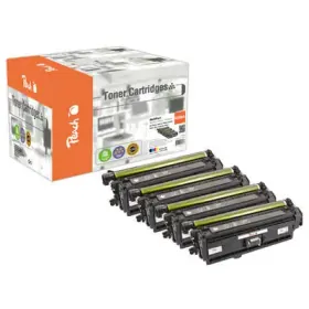Peach HP 508 A 4 Toner (bk, c/m/y) ersetzt HP No. 508A, CF360A, CF361A, CF362A, CF363A für z.B. HP Color LaserJet Enterprise Flow MFP M 577 c