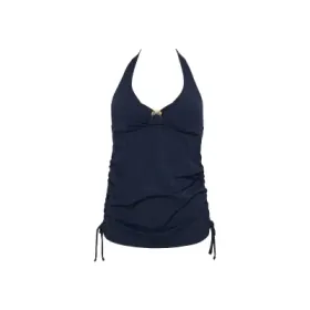 Thulan Tankini Top ohne Bügel gefüttert in blau