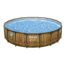 Bestway Power Steel Swim Vista Series I I Aufstellpool Komplett-Set 549x122cm - braun