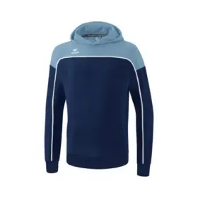 Erima CHANGE Kapuzensweat für Kinder - new navy/faded denim/weiß
